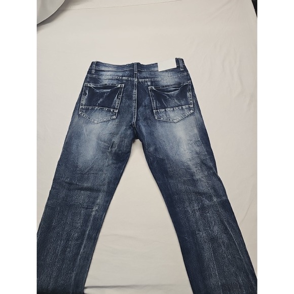 Southpole  Men's Biker/Moto Denim Pants Blue Size 30x32 Distressed - Picture 11 of 14